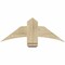 Ekena Millwork Bellingham Rough Sawn Timber Gable Bracket, Douglas Fir, 36"W x 13"H x 2"D x 6"F, 9/12 Pitch GBW036X13X0206BEL00RDF - alternate 1